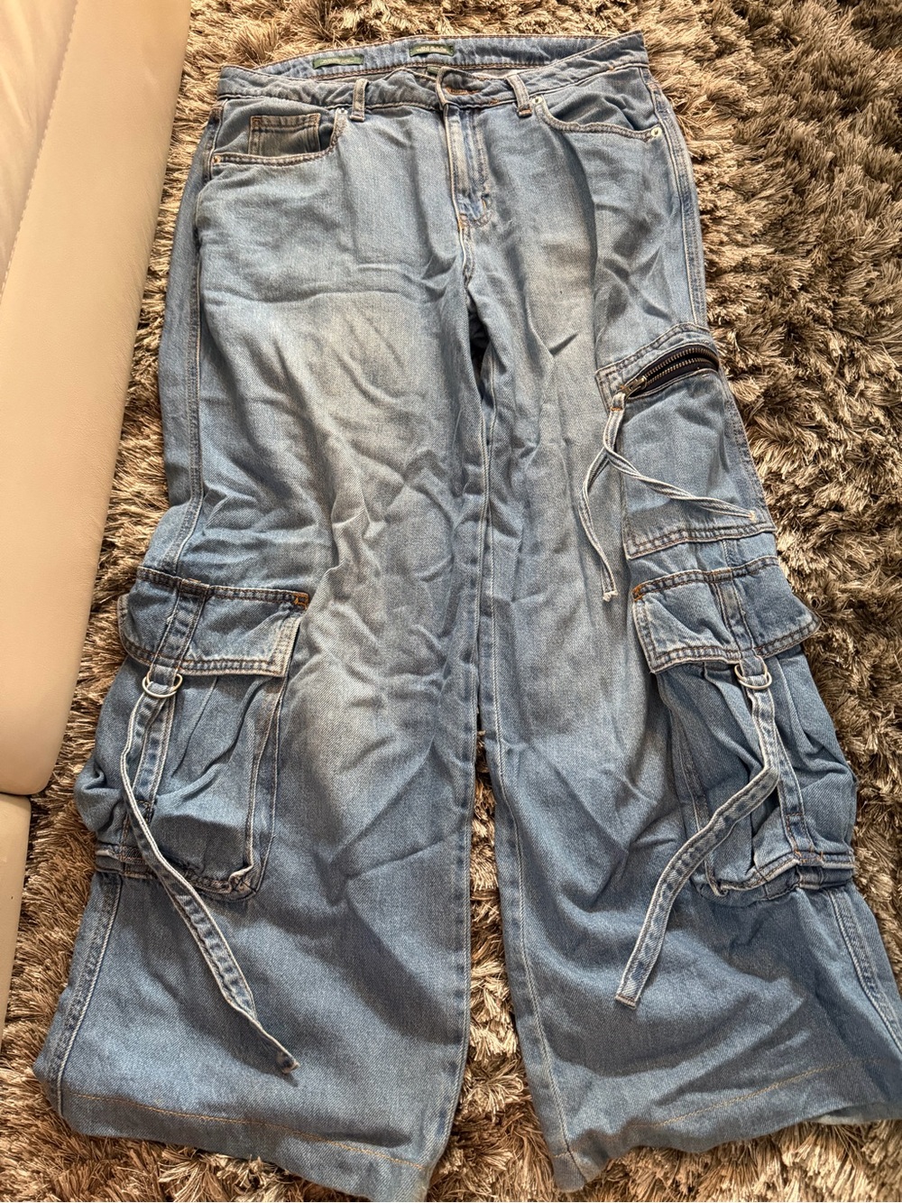 wild fable Light Blue Denim Jeans with Green Label